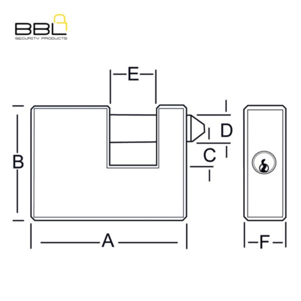 BBL Insurance Brass Padlocks BBP250-1 - Image 7