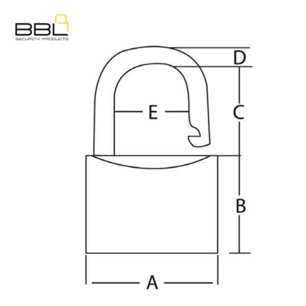 BBL Multi Pack Brass Padlocks BBP950-3 - Image 8